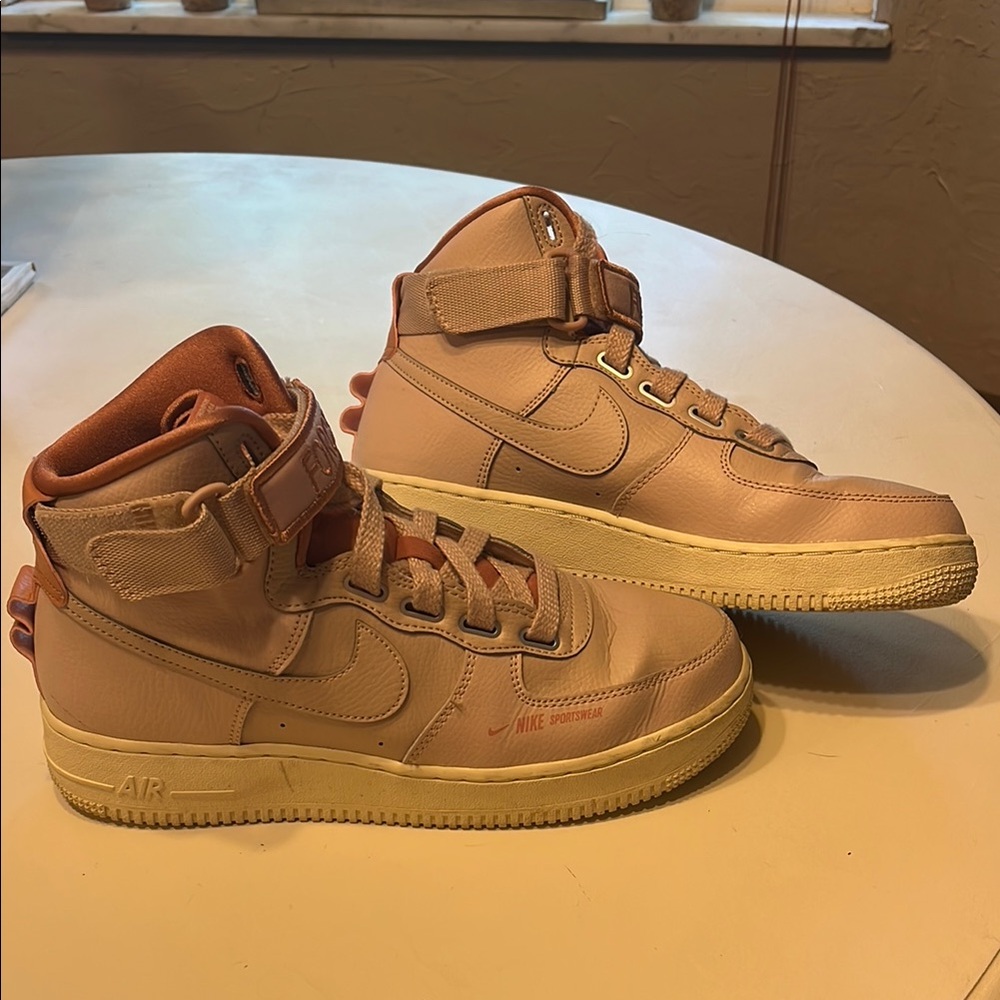 Nike Air Force 1 High Top Sneakers - Pink